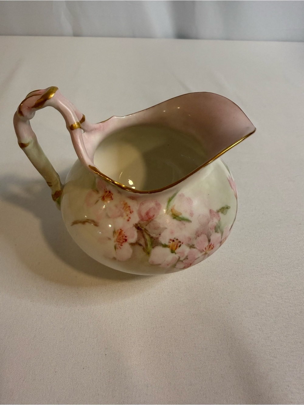 Antique JPL Jean Pouyat Limoges Cherry Blossom Creamer 🌸
